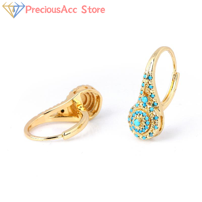 Women Formal Wear Ethnic - Pendientes de turquesa, joyería de estilo