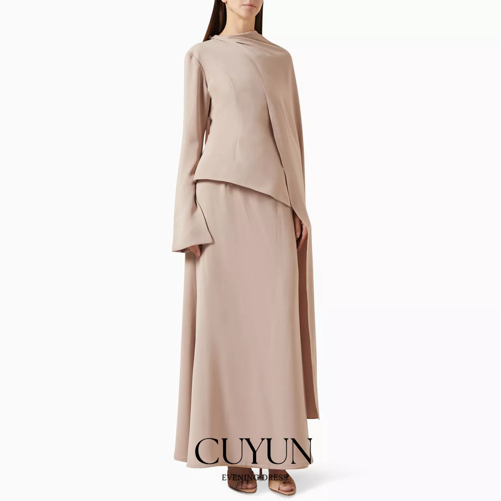 Women'S Formal Wear Wedding Guest - CUYUN personalizado caqui modesto hasta el