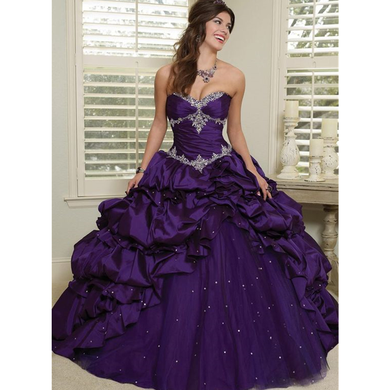 Women'S Gothic Formal Wear - Vestido de novia gótico morado con