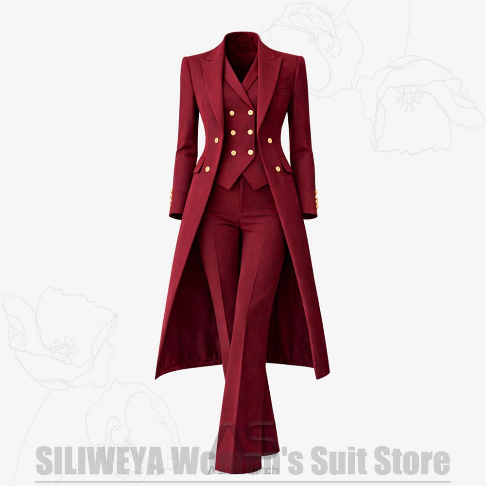 Women Luxury Formal Wear - Traje de Mujer de 3 Piezas,