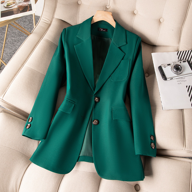 Women'S Green Formal Wear - Blazer Formal azul, negro y verde