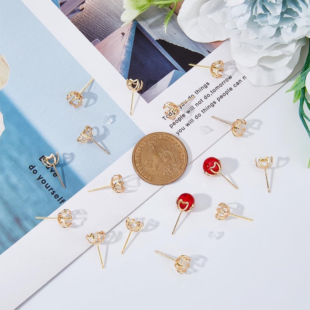 30 Uds. Montaje de pendientes, - Pearl Earring Stud reseña y precio