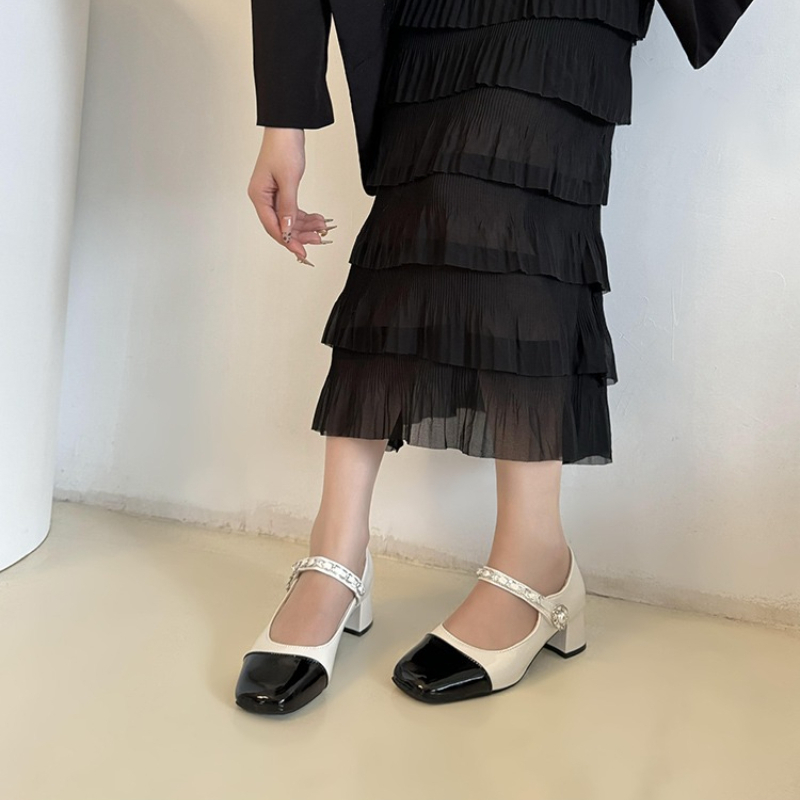 Zapatillas de Tacón Alto con C - Women Formal Wear Black And White reseña y precio
