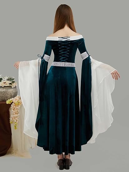 DAIZBELLA Disfraz medieval ren - Women'S Green Formal Wear reseña y precio