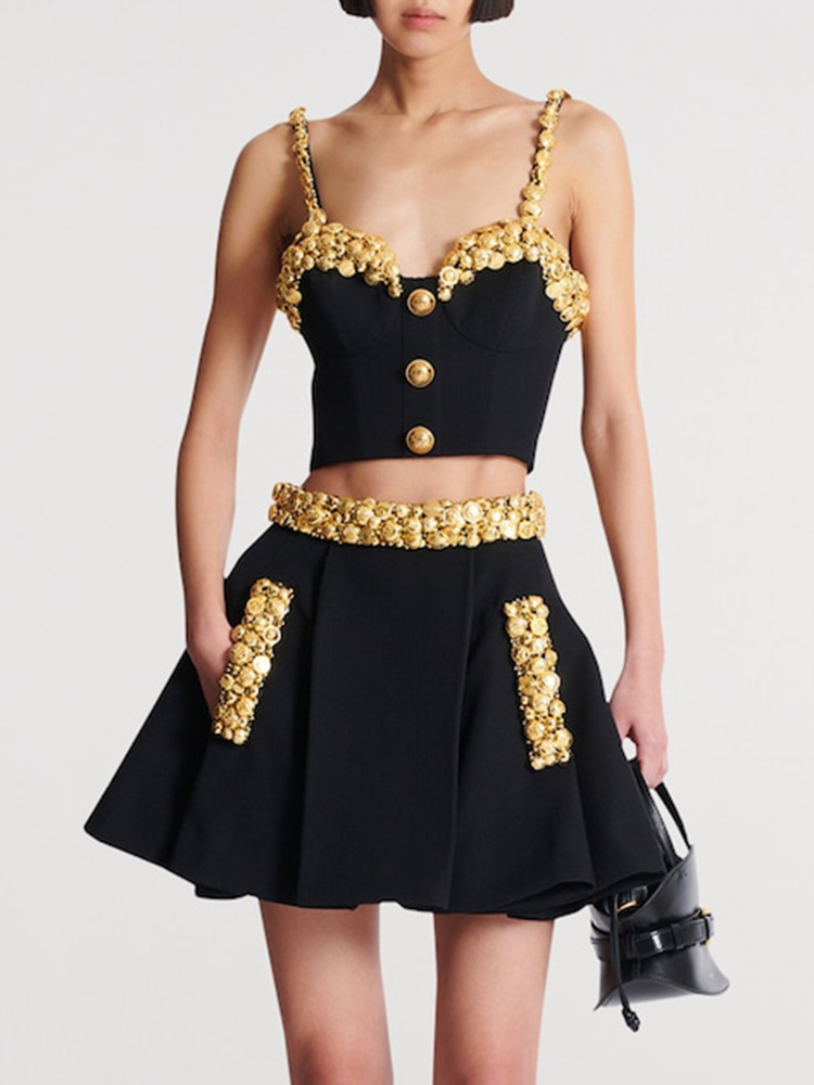 VC Conjunto de vestido negro d - Women Luxury Formal Wear reseña y precio