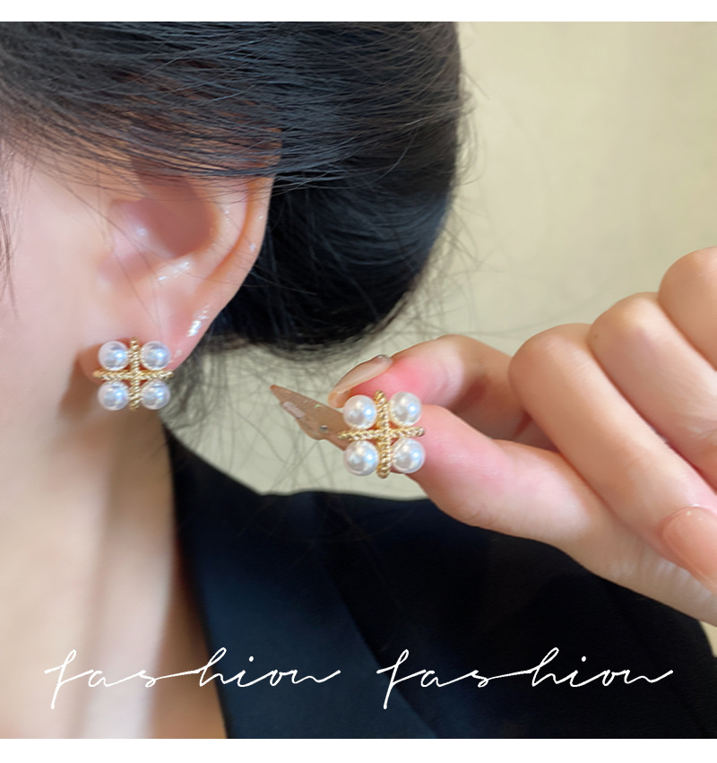 Pendientes de Perlas Cruzadas  - Pearl Earring Stud reseña y precio