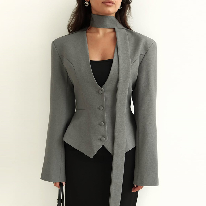Traje de otoño para mujer, cha - Women'S Formal Wear Wedding Guest reseña y precio
