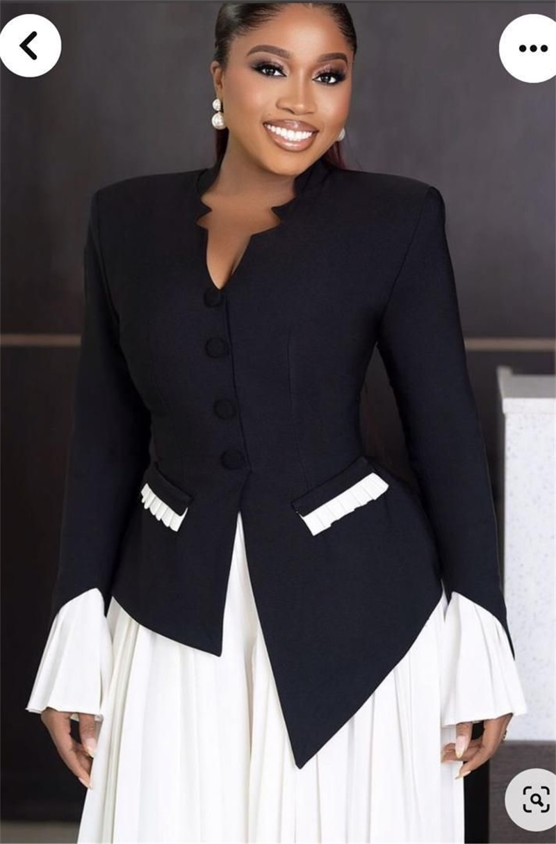 Conjunto de trajes blancos y n - Women Formal Wear Black And White reseña y precio