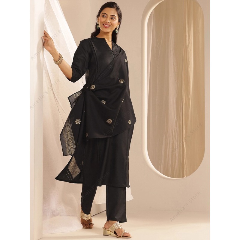 Conjunto de 3 Piezas de Kurta, - Women Formal Wear Ethnic reseña y precio