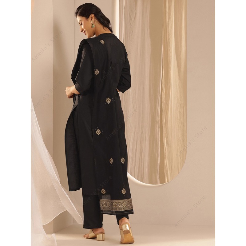 Conjunto de 3 Piezas de Kurta, - Women Formal Wear Ethnic reseña y precio
