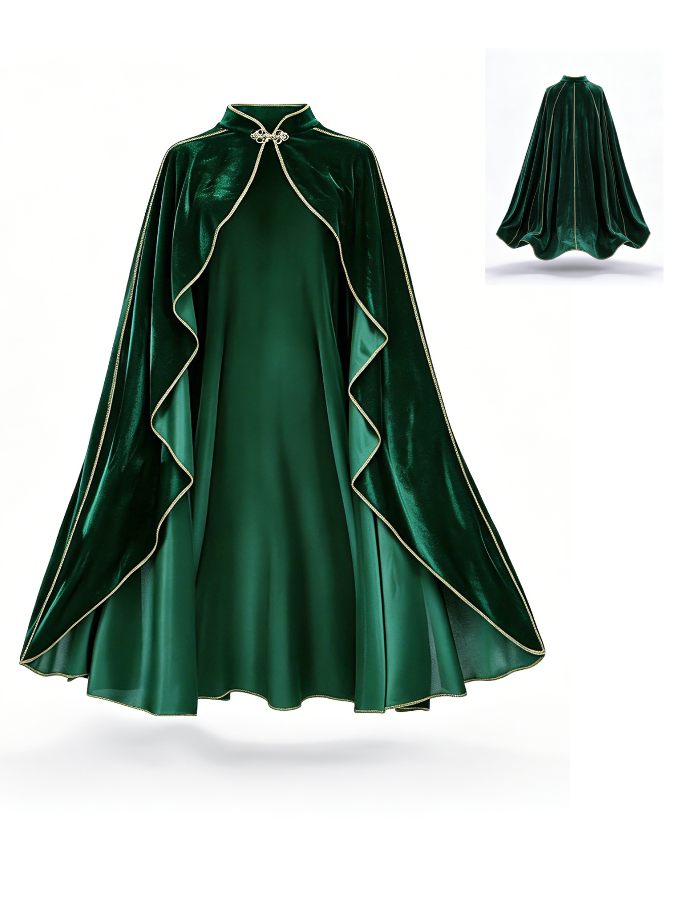 Capa de terciopelo verde vinta - Women'S Green Formal Wear reseña y precio