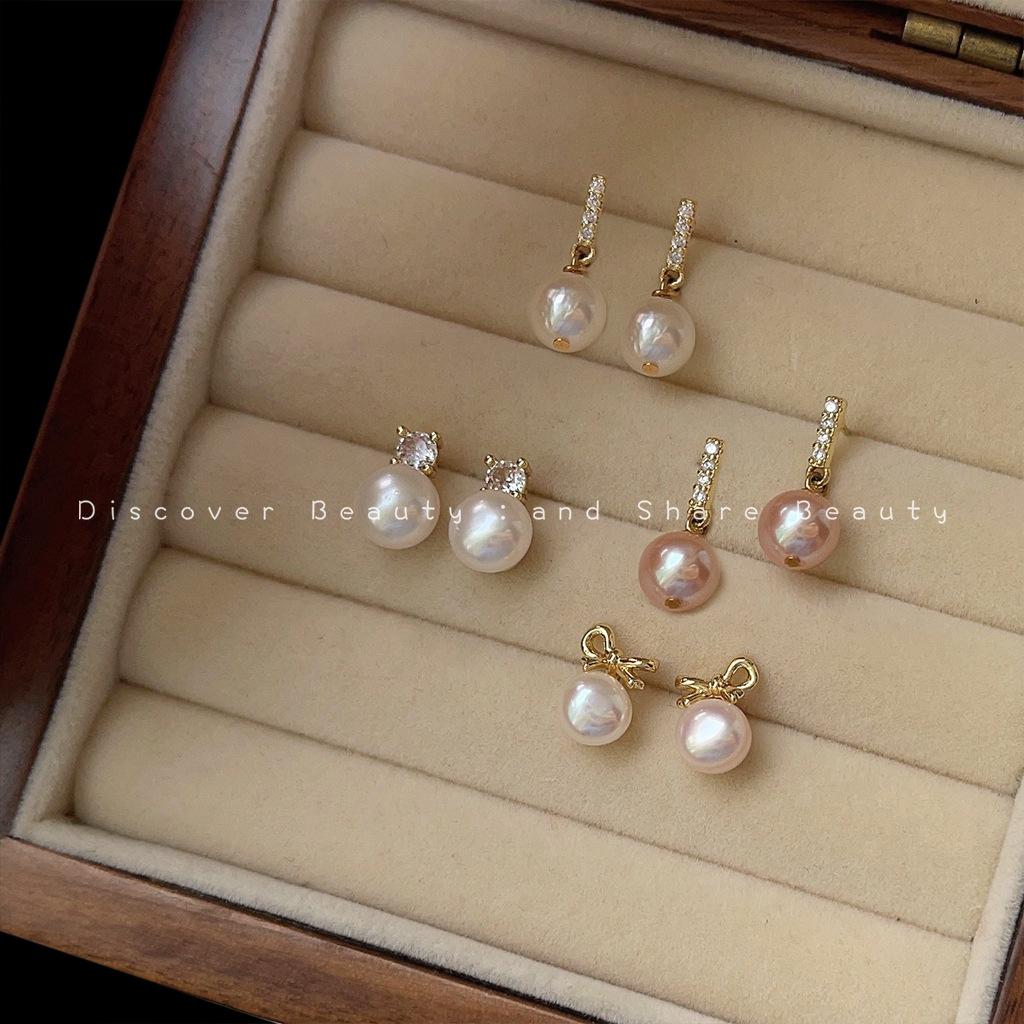 Accesorios DIY: Pequeños pendi - Pearl Earring Stud reseña y precio