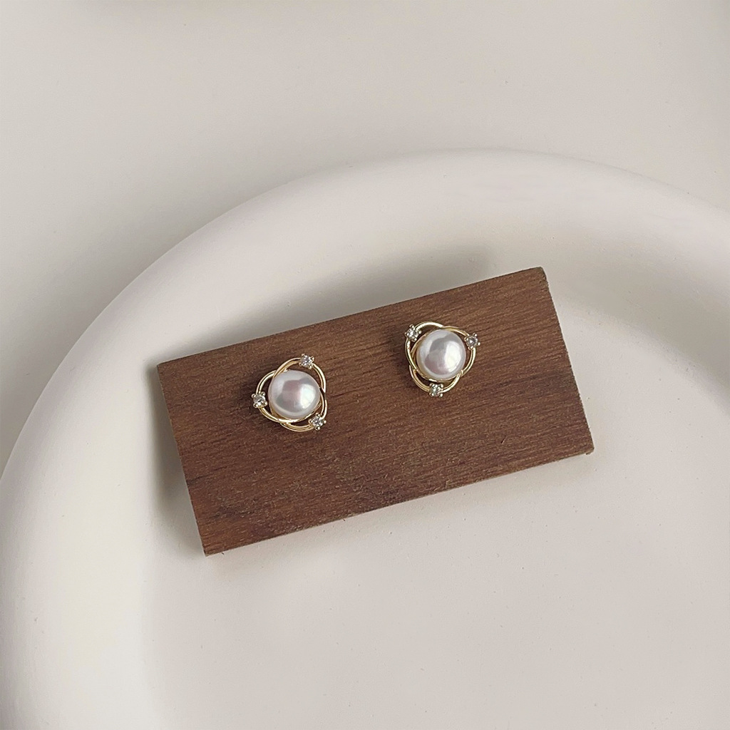 Accesorios DIY, pendientes peq - Pearl Earring Stud reseña y precio
