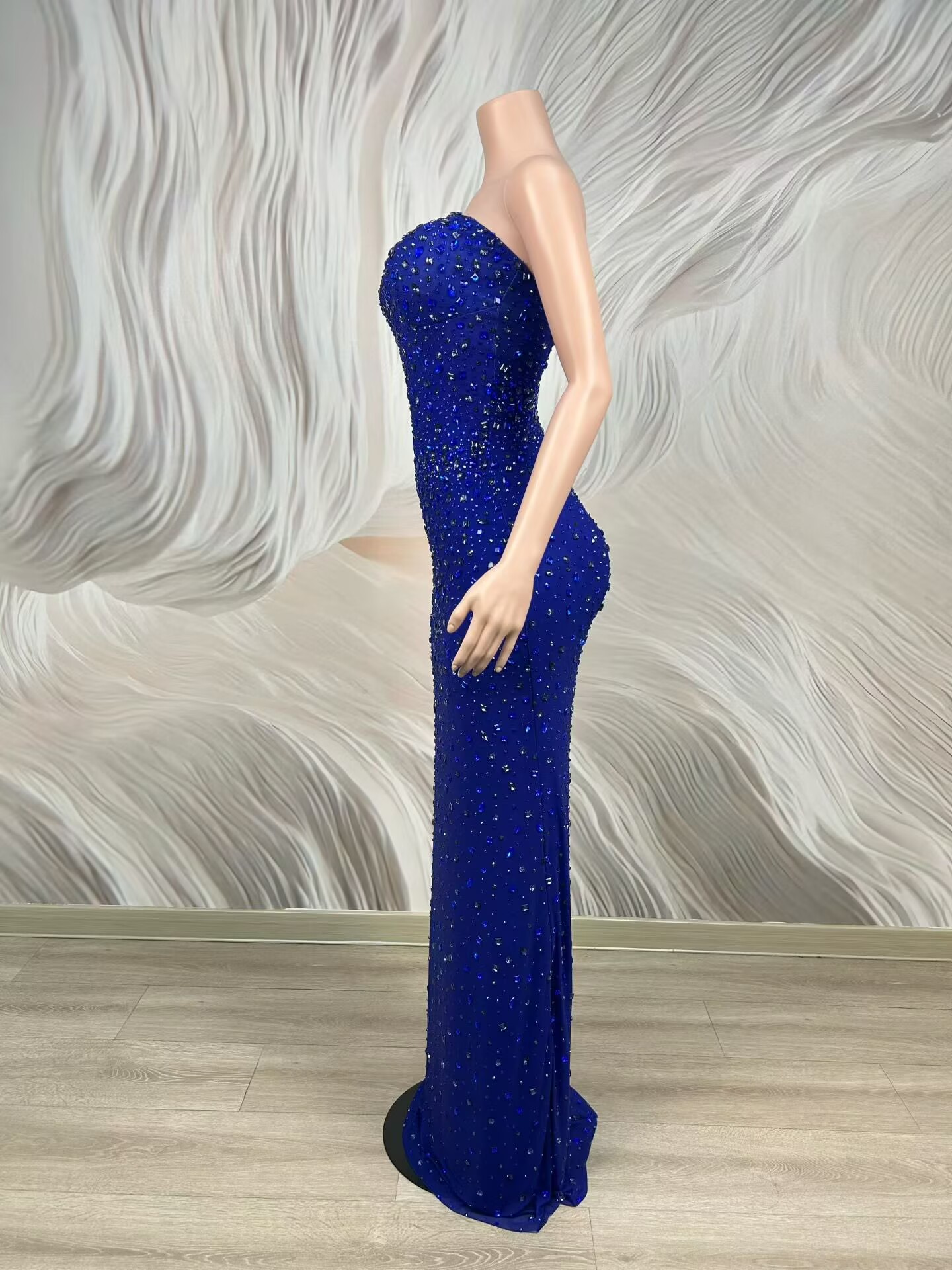 Vestido de Noche Azul Brillant - Women Luxury Formal Wear reseña y precio