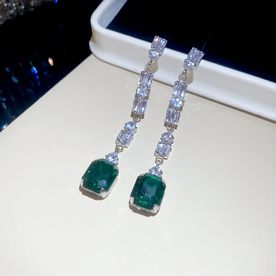 Pendientes Colgantes de Zircon - Women'S Green Formal Wear reseña y precio