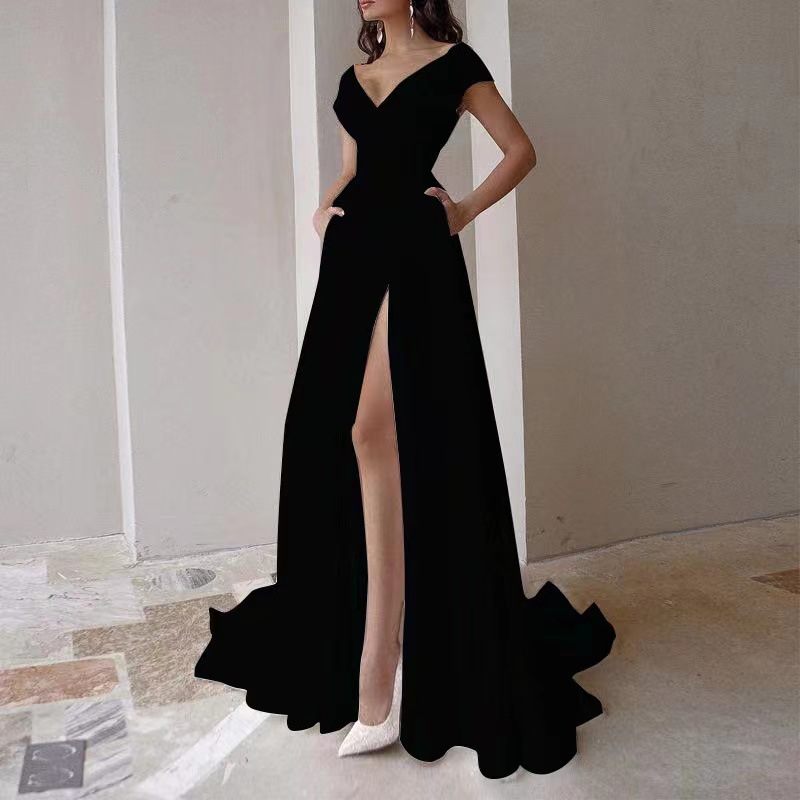 Nuevo Vestido Elegante Largo p - Women Formal Wear Black And White reseña y precio